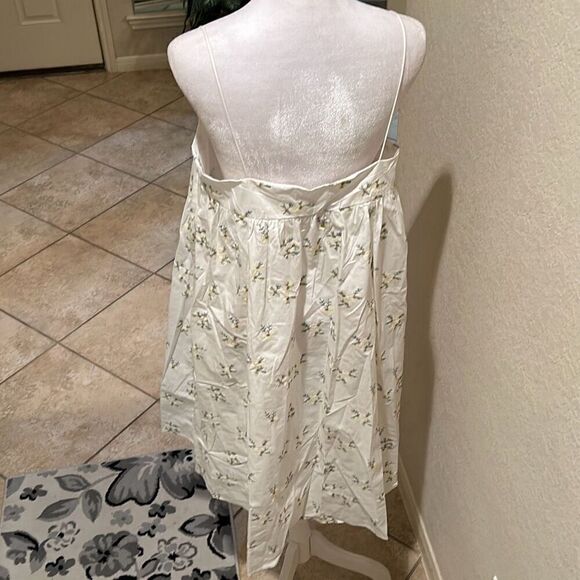 Urban Revio 8 Square Neck Tiered Midi Dress White Embroidered Floral Coquette - Picture 6 of 10